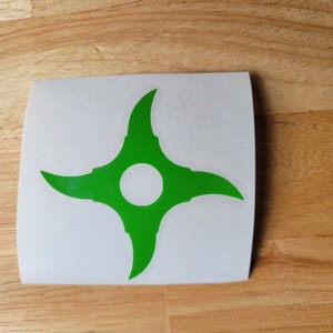 Ninja Star Vinyl Decal 22 colors and 11 sizes to choose Truck Boat Phone Laptop Decal Window Sticker Kayak Decal