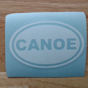 Canoe Canoeing Camping Mountains Vinyl Decal 22 colors and 11 sizes Sticker Truck Boat Phone Laptop Decal Window Sticker Kayak Decal