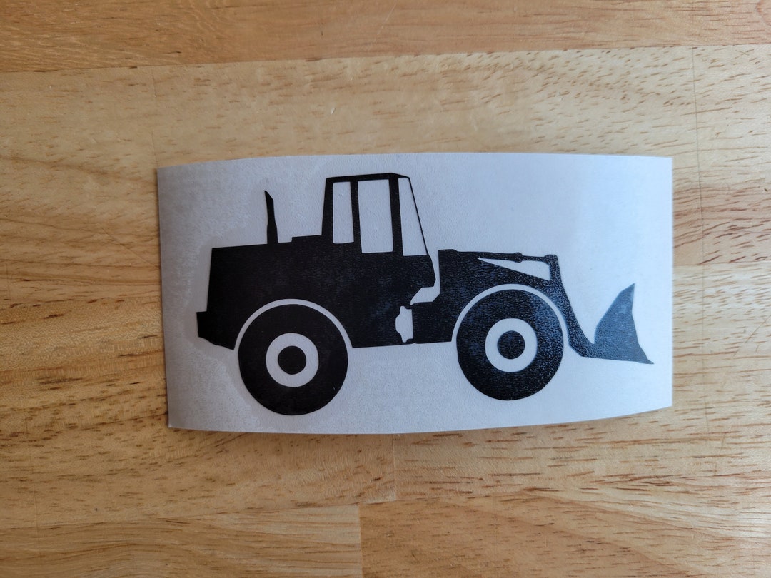 Wheel Loader Construction Worker Vinyl Decal 22 Colors 10 Sizes to ...