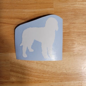 Golden Doodle Dog Decal Vinyl Decal 22 colors and 11 sizes Sticker Truck Boat Phone Laptop Decal Window Sticker Kayak Decal