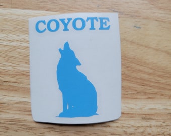 Coyote Hunter Hunting Fishing Vinyl Decal 22 Colors 9 Sizes to - Etsy