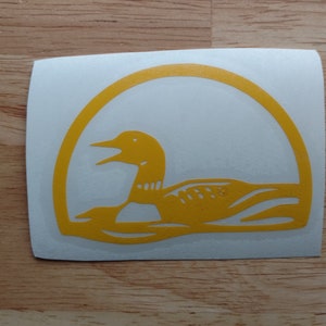 Loon Bird  Vinyl Decal 22 colors and 11 sizes to choose Sticker Truck Boat Phone Laptop Decal Window Sticker Kayak Decal