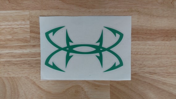 under armour fishing decal