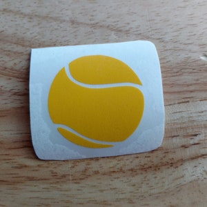 Tennis Ball Vinyl Decal 22 colors and 8 sizes to choose Sticker Car Truck Boat Phone Laptop Decal Window Sticker Kayak Decal