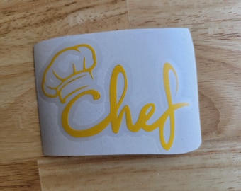 Chef Cooking Catering Vinyl Decal 22 colors Sticker Car Truck Boat Phone Laptop Decal Window Sticker Kayak Decal