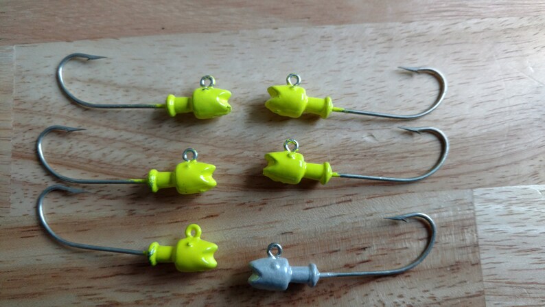 Spot Smiling Bill Hot Lips Saltwater Jigs 14 oz 20 Quantity of 6 Saltwater Fishing Jigs Custom Jigs Bluefish Flounder Grouper Croaker