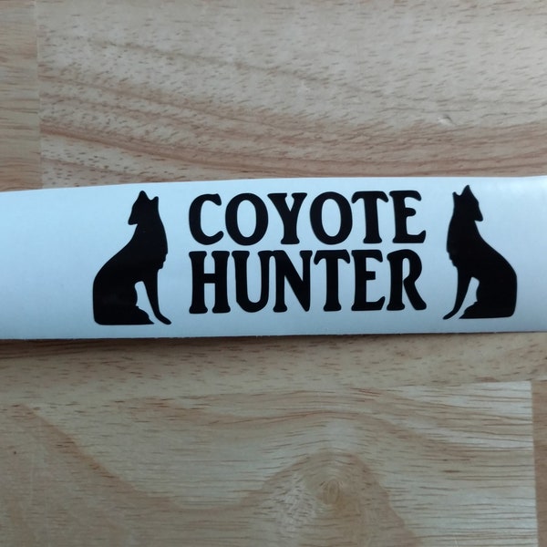 Coyote Hunting Decal - Etsy