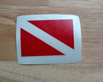 Dive Flag Scuba Diver Diving Fishing Vinyl Decal 22 colors 11 sizes to choose Sticker Car Truck Phone Laptop Tumbler Window Sticker