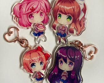 ドキドキ文芸部　アクリルキーホルダー ドキドキ文芸部+ - さよりプラス（両面）3.5インチアクリルチャーム