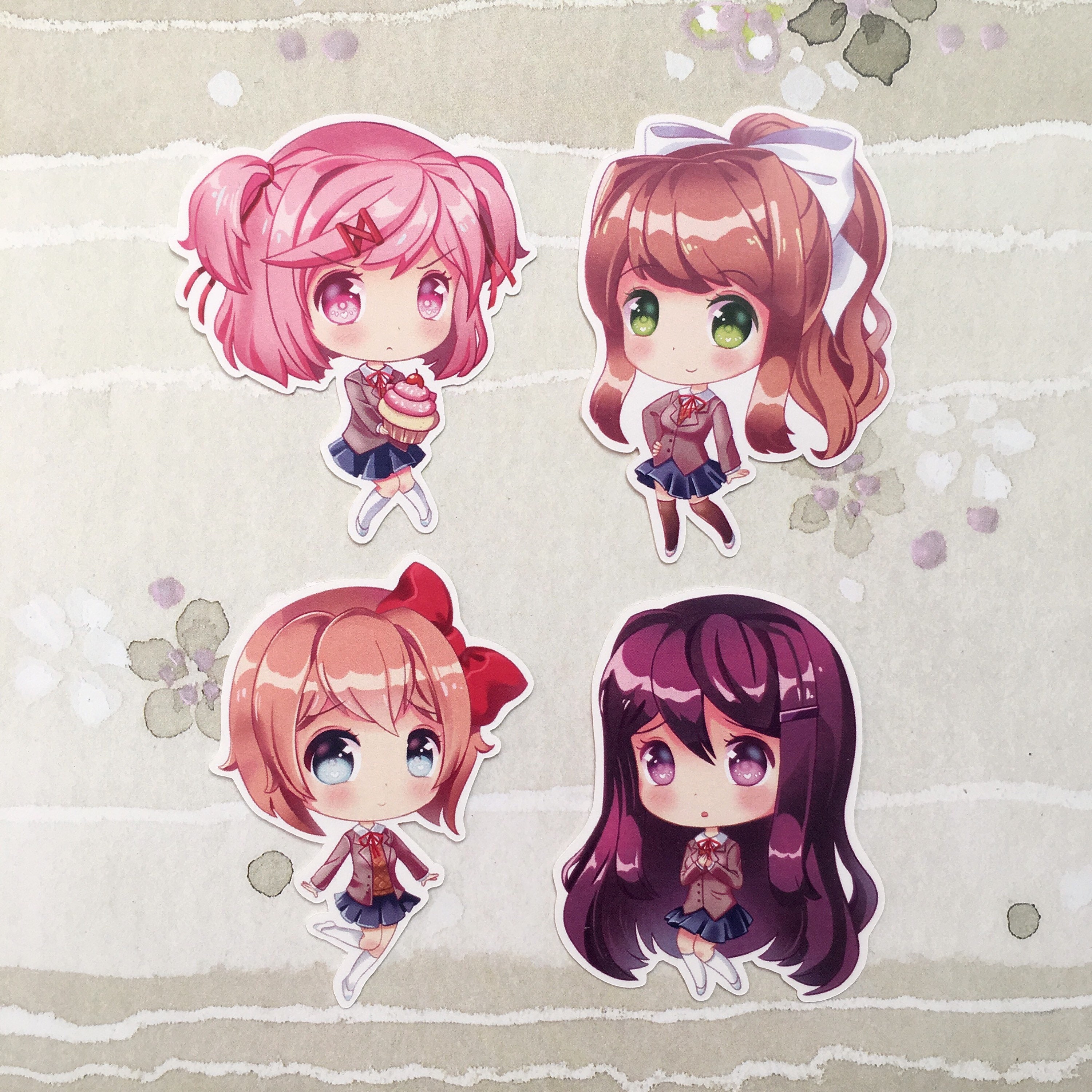 Doki Doki Literature Club 2.5'' Paper Stickers // | Etsy