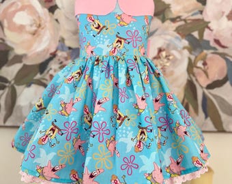 Vestido hecho a mano de Bob Esponja