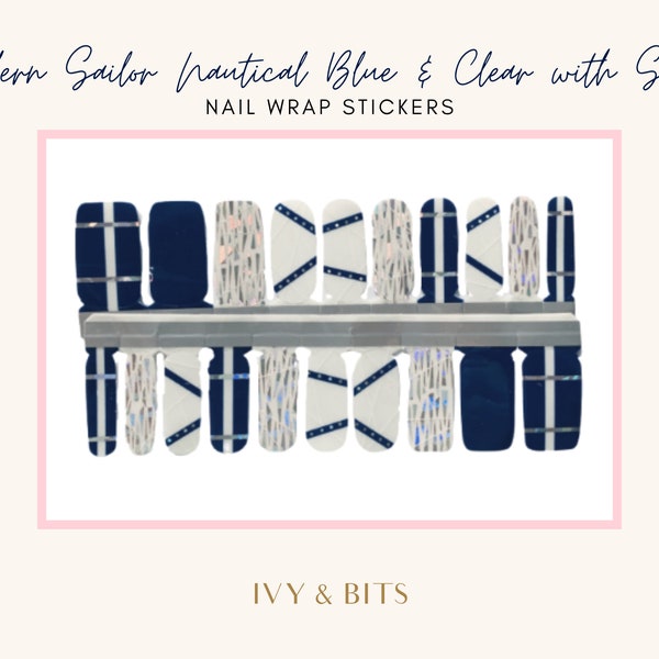 Nautical Nail Art Etsy