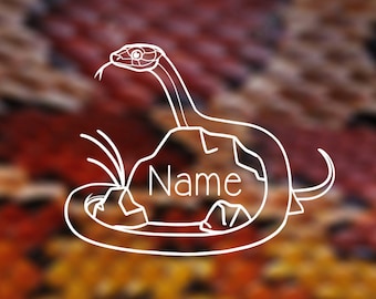 Cornsnake benutzerdefinierte Name Aufkleber