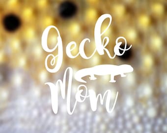 Leopard Gecko Mom Vinyl Decal