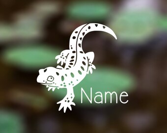 Spotted Salamander Customizable Vinyl Decal