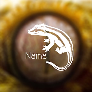 Gargoyle Gecko Custom Name Decal