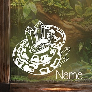Ball Python Crystal Custom Name Decal