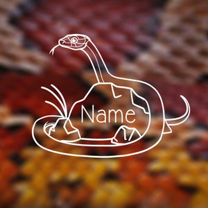 Cornsnake Custom Name Decal