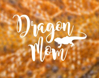 Bearded Dragon Mom Vinyl Decal
