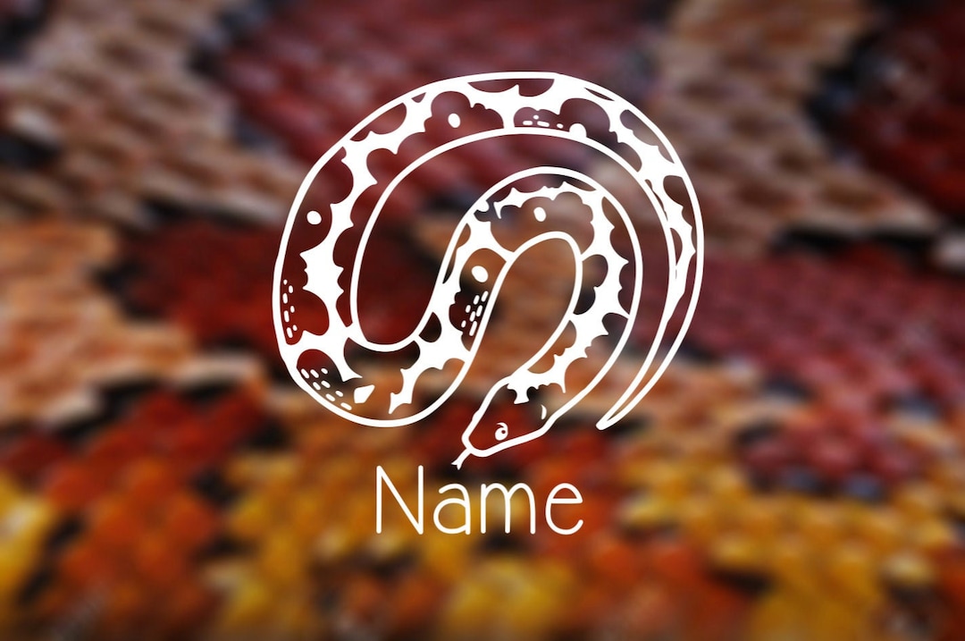 Boa Lettering Name Kenyan Sand Boa Custom Name Decal - Etsy