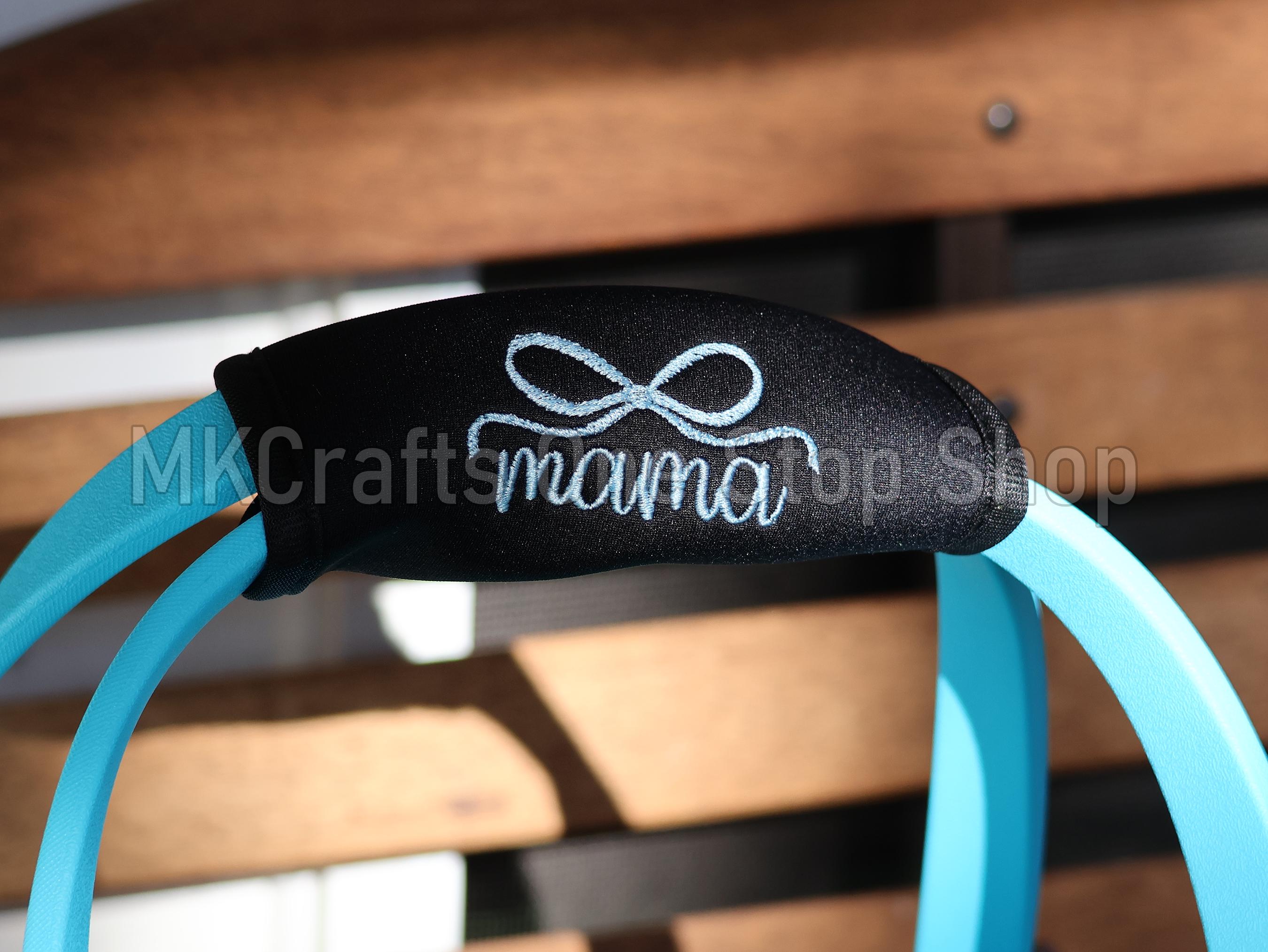 Personalized Bogg Bag Handle Wrap - Luggage Band - Neoprene Handle Holder - Custom Tag - Embroidered Name or Text - Font and Color Choice