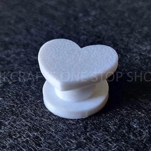 Heart Shaped Bogg Bag Charm Backers - Twist Fit - Screw Fit - Bogg Bag Hardware - Bogg Bag Accessories - Holder - Bogg Bits