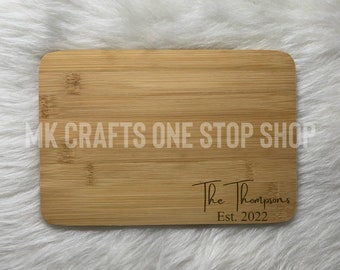 Personalized Bamboo Cutting Board - Laser Engraved - Name or Saying - Custom Gift - Personalized Gift - Gift For Her or Him - Kitchen Gear