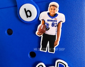 Customizable Photo Charm For Bags - Display Family, Pets, Logos , Or Your Favorite Images Made With Durable Acrylic - With Twist Backer
