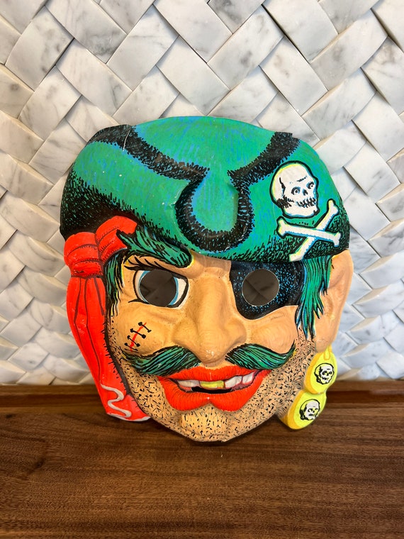 Vintage Halloween Pirate Mask - image 2