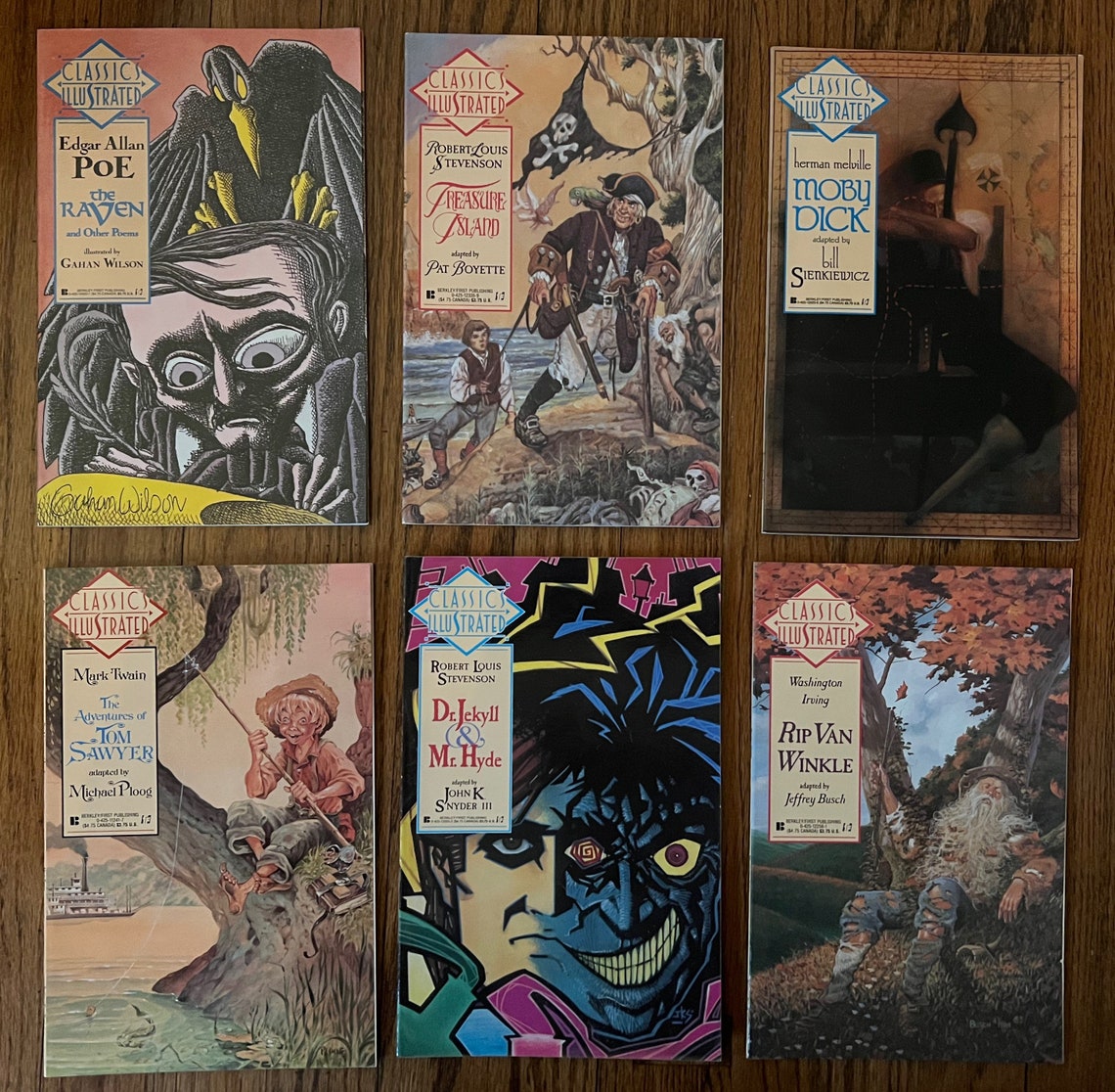 Photo inspiration: Published By Berkley Books Reference: Set Of 6 1990 Vintage Classics Illustrated Comics By Berkley