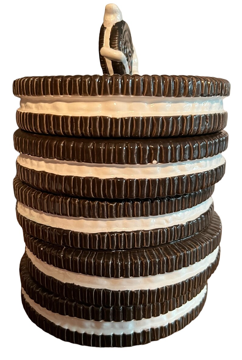 Vintage 70s Stacked Oreo Cookie Jar From the Nabisco Classic Etsy