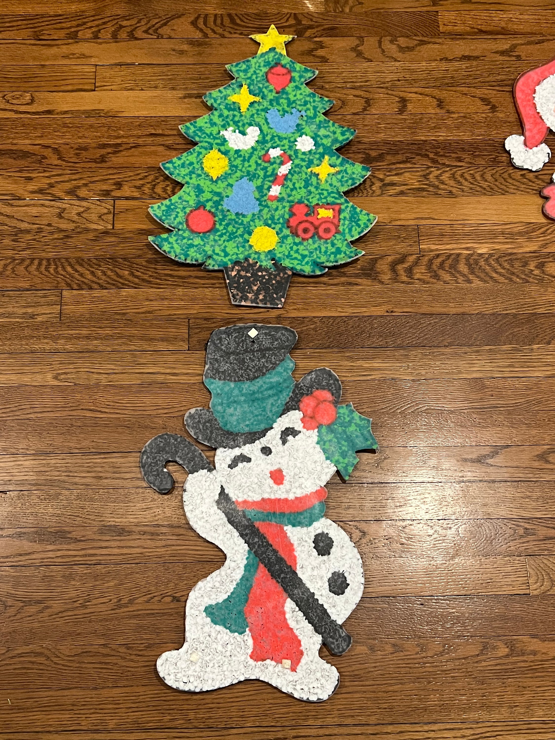 Vintage 1970s Melted Plastic Popcorn Christmas Decorations Choices