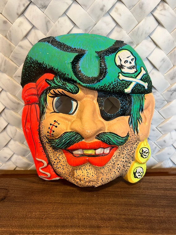 Skull Pirate Mask Green Bandana Skull Pirate Mask Green Bandana