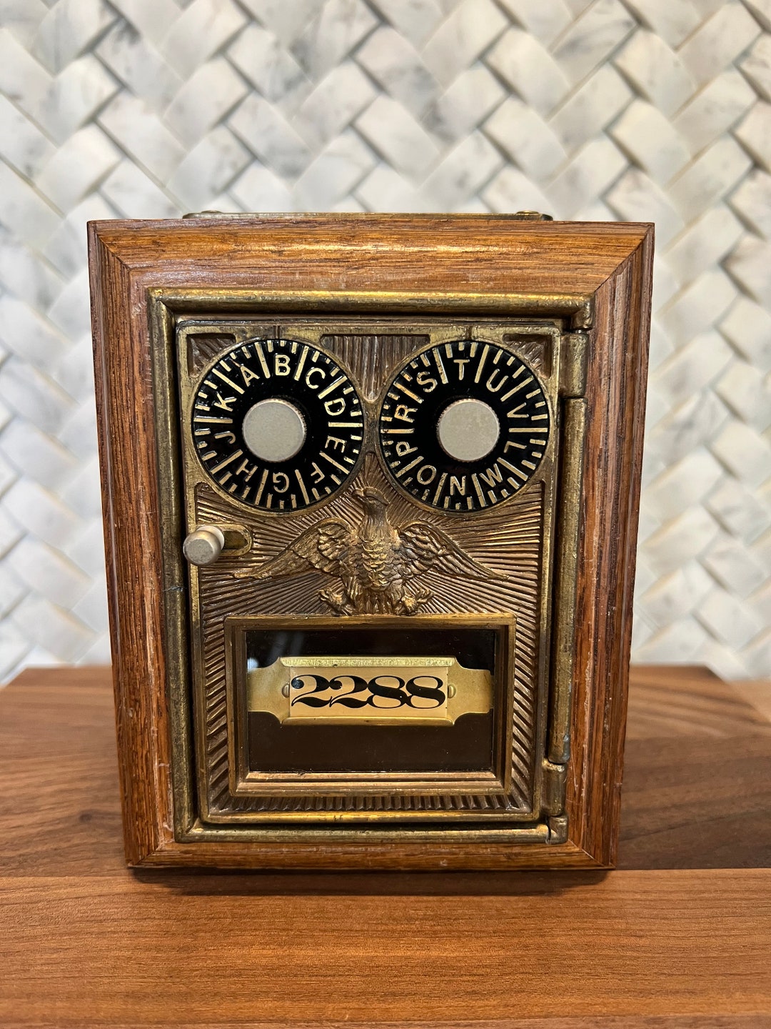 Antique Post Office Lockbox With Original Post Office Lockbox Etsy