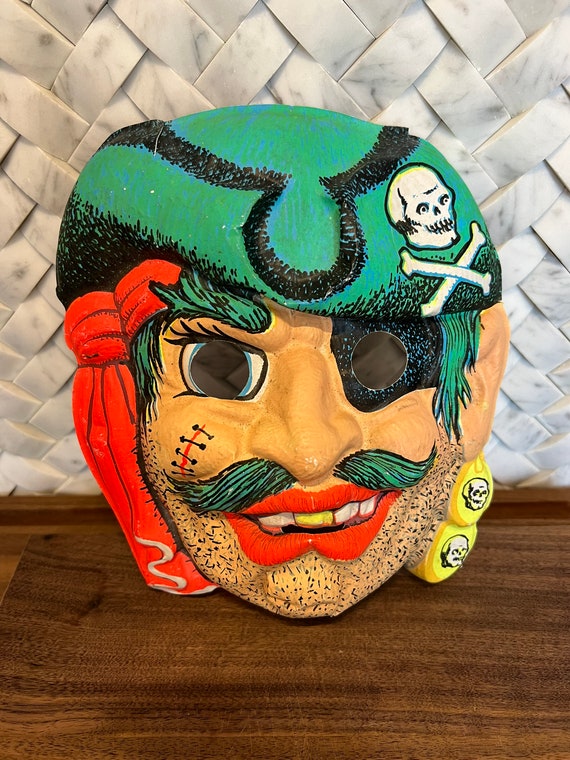 Vintage Halloween Pirate Mask - image 6