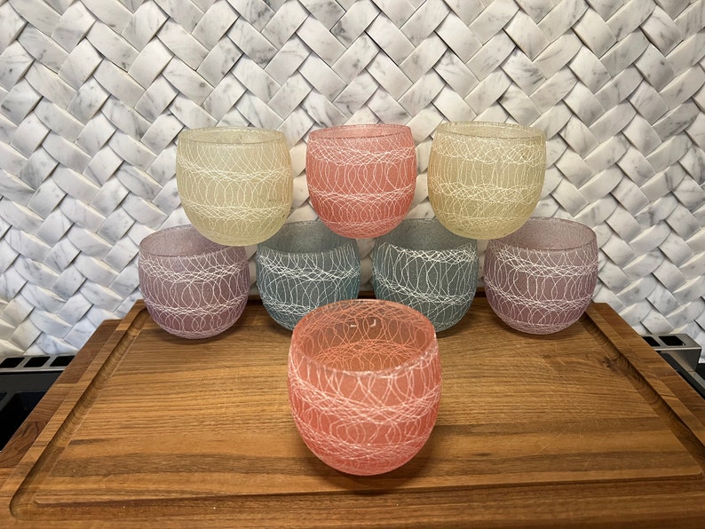 MCM Roly Poly Mid-century Color Craft Spaghetti Sting - Etsy