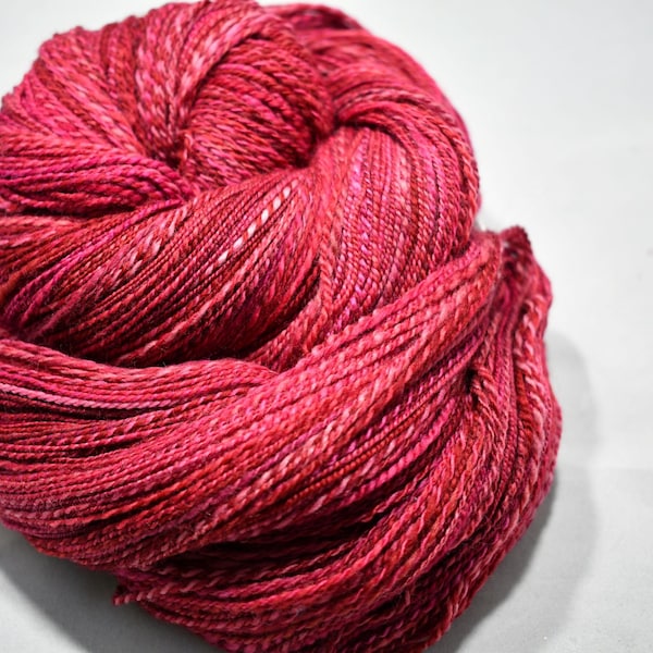Be My Valentine...Or Else - Handspun Yarn - Soft, Squishy, and Perfect for Garments! Ultra Soft 100% Merino