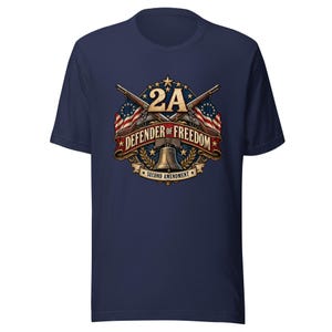 Second Amendment Tee, 100% Cotton Unisex Graphic Shirt with Liberty Design