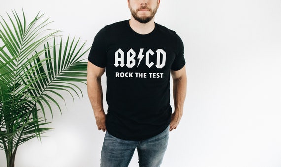 Rock the Test ABCD Teacher T shirt Rock and Roll Teacher Testing Shirt State Testing Shirt FSA Teacher Shirt Etsy