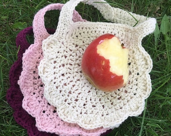 Apple Blossom Bib crochet pattern