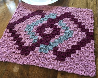 Illusion Placemat Crochet Pattern