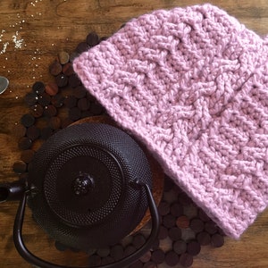 the "Hygge Tea" tea cozy crochet pattern