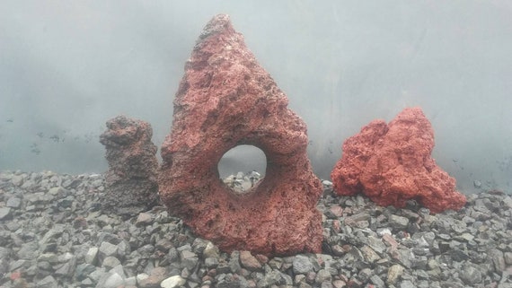 sculpted natural lava stone