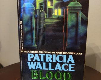 BLOOD LIES de Patricia Wallace, libro de bolsillo de terror vintage