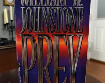 PREY by William W. Johnson, vintage horror paperback book