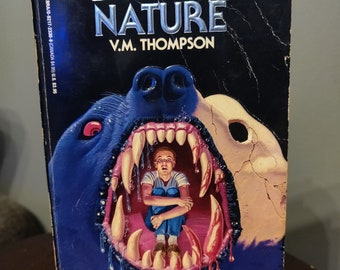 DEADLY NATURE by V. M. Thompson, vintage horror paperback book, Paperbacks From Hell