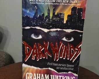 DARK WINDS by Graham Watkins, vintage horror paperback book