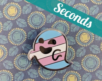 SECONDS: Transphantasm (transgender pride) hard enamel pin
