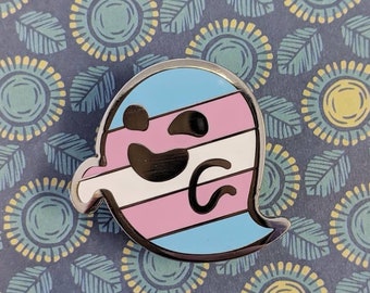 Transphantasm (transgender pride) hard enamel pin