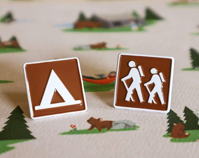 Let's Go Outside soft enamel pin set (classic colorway)